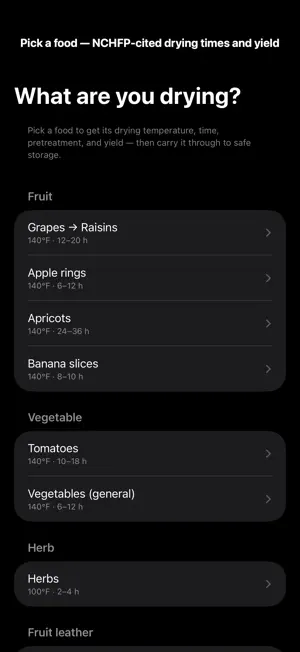 Cure: Dehydrate & Store screenshot 1