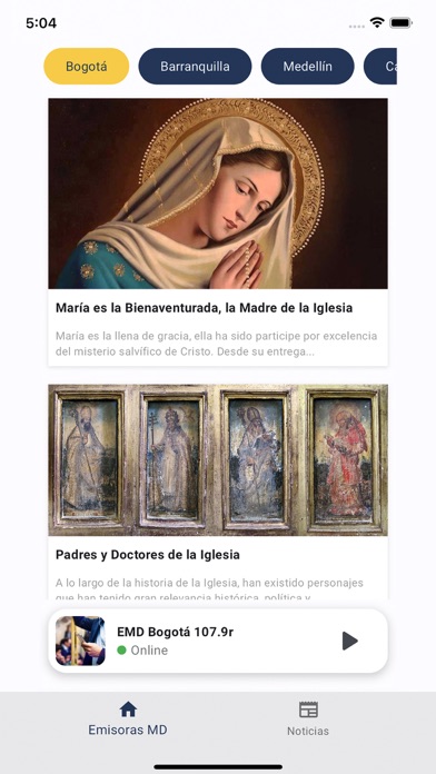 Emisoras minuto de Dios Screenshot