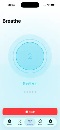 Screenshot von Serenity: Sleep & Focus auf dem iPhone 4