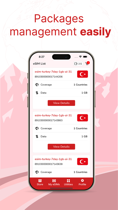 eSIMONE Screenshot