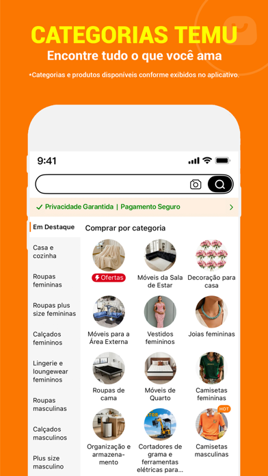Temu: Compre como bilionário App Store preview screenshot 5