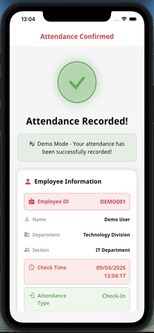 BCEL Time & Attendance iPhone screenshot
