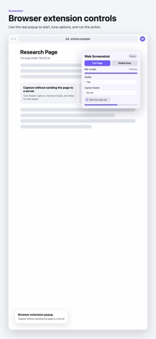 Browser用Webスクリーンショット のスクリーンショット