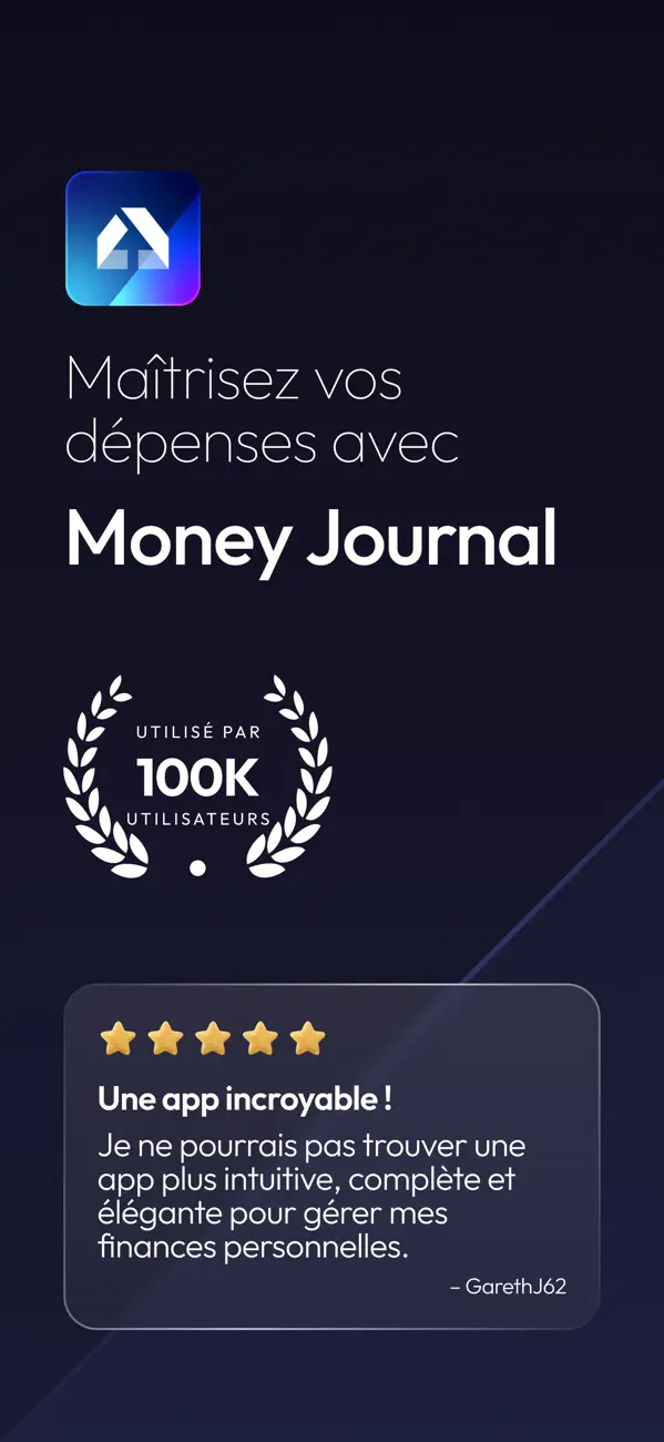 Screenshot #1 pour Money Journal - Planificateur
