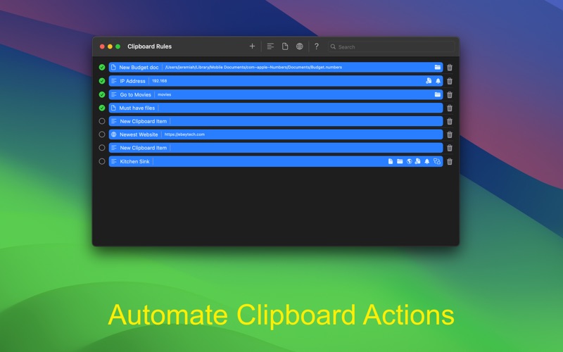 How to cancel & delete clipboard rules 3