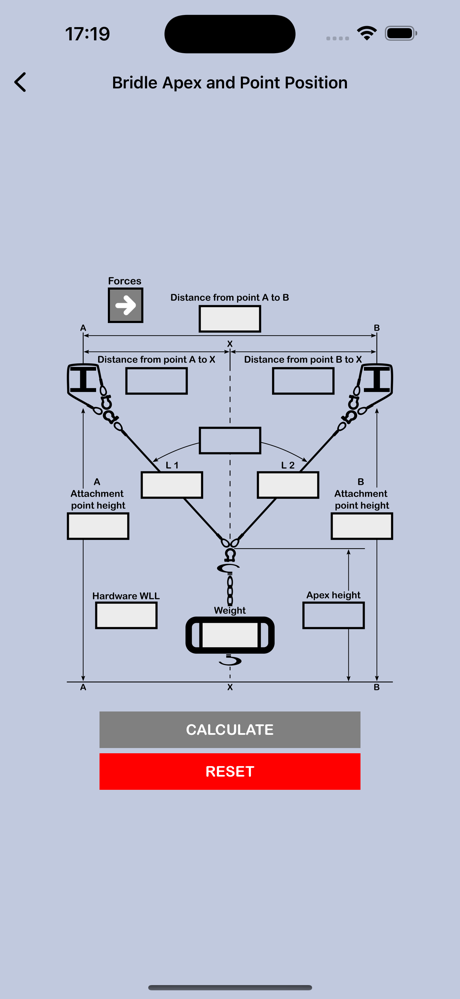 Rigging Bridle Calculator+ screenshot 3