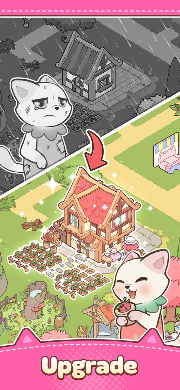 Merge Cat Town iOS Mod IPA screenshot 2 - iOS game interface