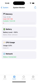 Device Monitor - System Status screenshot