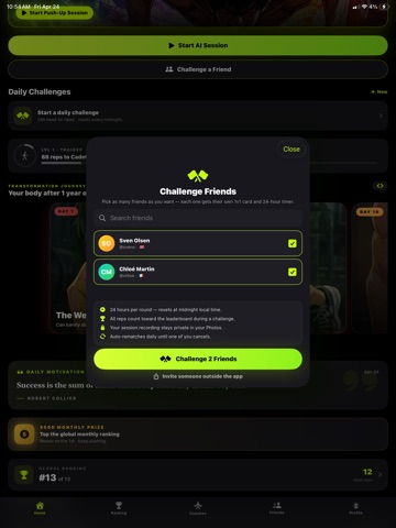 FITROX - AI Fitness Tracking iPad screenshot