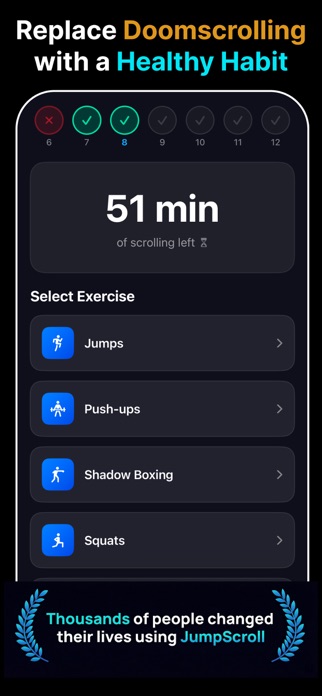 JumpScroll Screen Time Control Screenshot 1 of 5