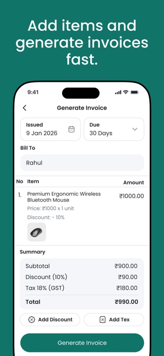 Invoice Simple - Estimate App Screenshot 3 of 6