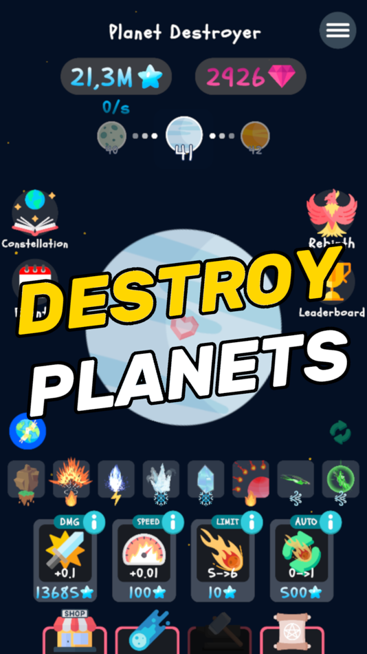 #1. Planet Destroyer: Idle Game (iOS) 由: Angelo Foti