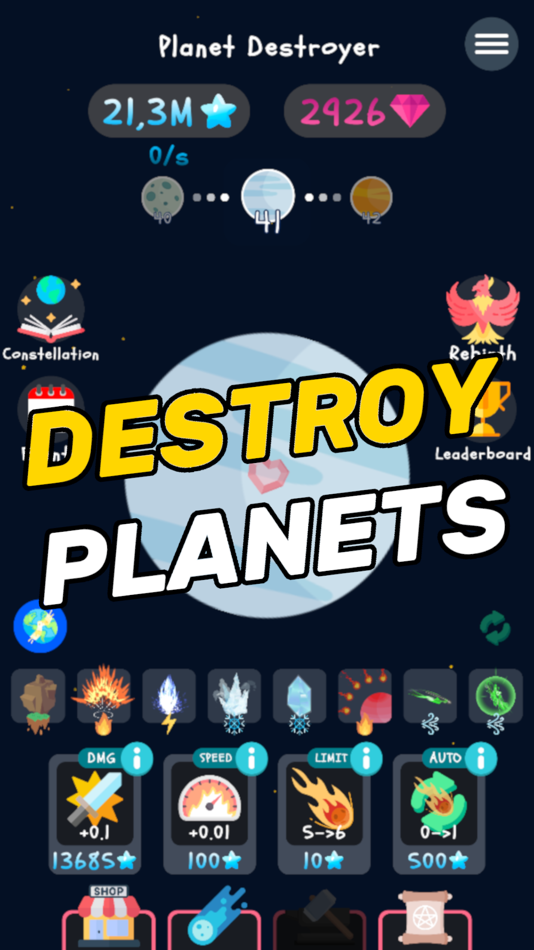 Planet Destroyer: Idle Game - 2.7 - (iOS)