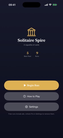 SolitaireSpire iPhone screenshot