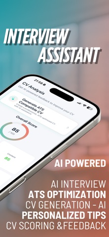 Evalio - AI Interview & CV iPhone screenshot