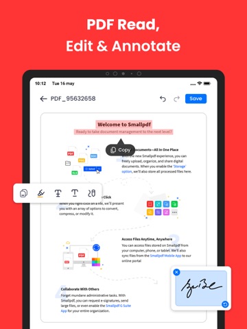 Document Reader: PDF, DOC,XLSX iPad screenshot