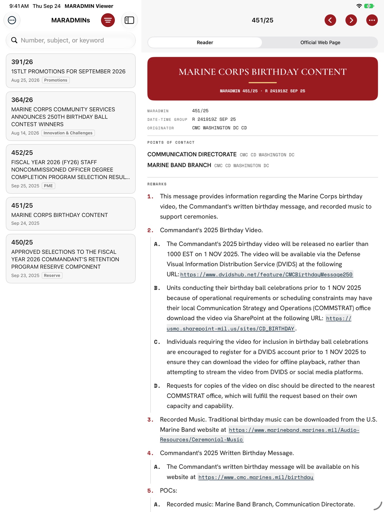 Screenshot 7 of MARADMIN Viewer