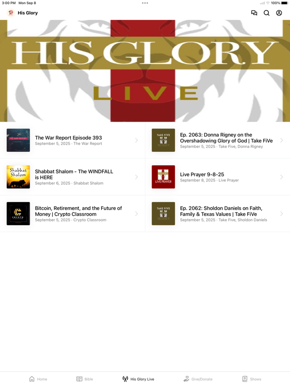 Screenshot #5 pour His Glory Ministry