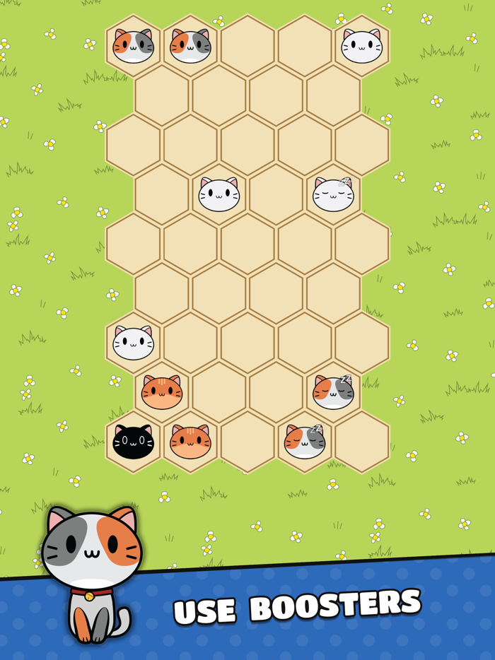 Cute Puzzle Hex Cat