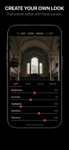 Camera HD & Pro Raw Photo HDR iPhone screenshot
