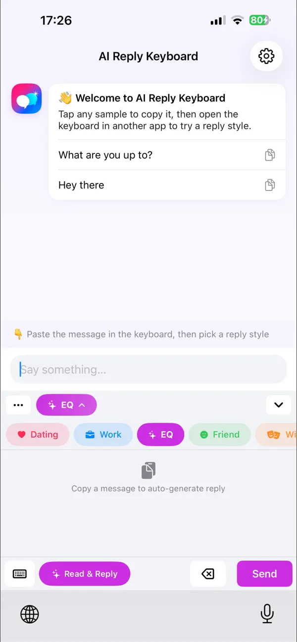 Screenshot #3 pour AI Reply Keyboard