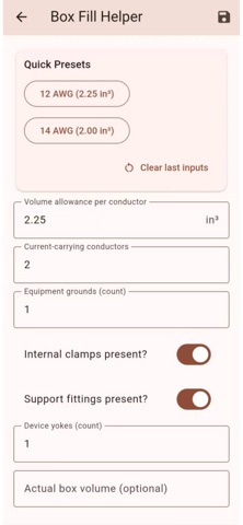 FieldCalc - Voltage Drop Lite screenshot