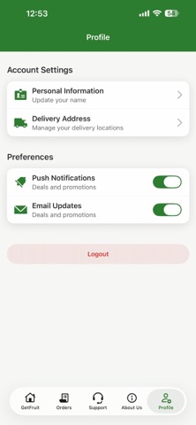 GetFruit iPhone screenshot