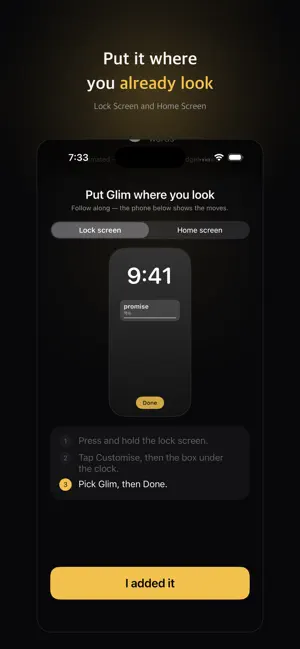 Glim: Lock Screen Vocabulary screenshot 1