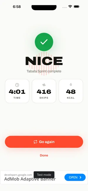 Ritmo: Jump Rope HIIT Timer screenshot 2