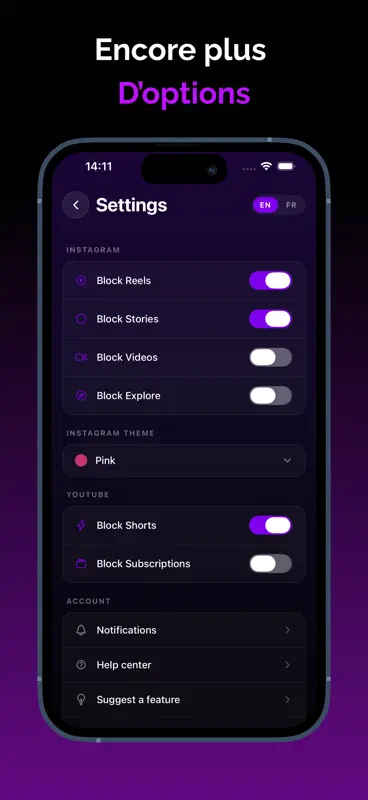FeedLite - Social Media Filter screenshot 4 of 5