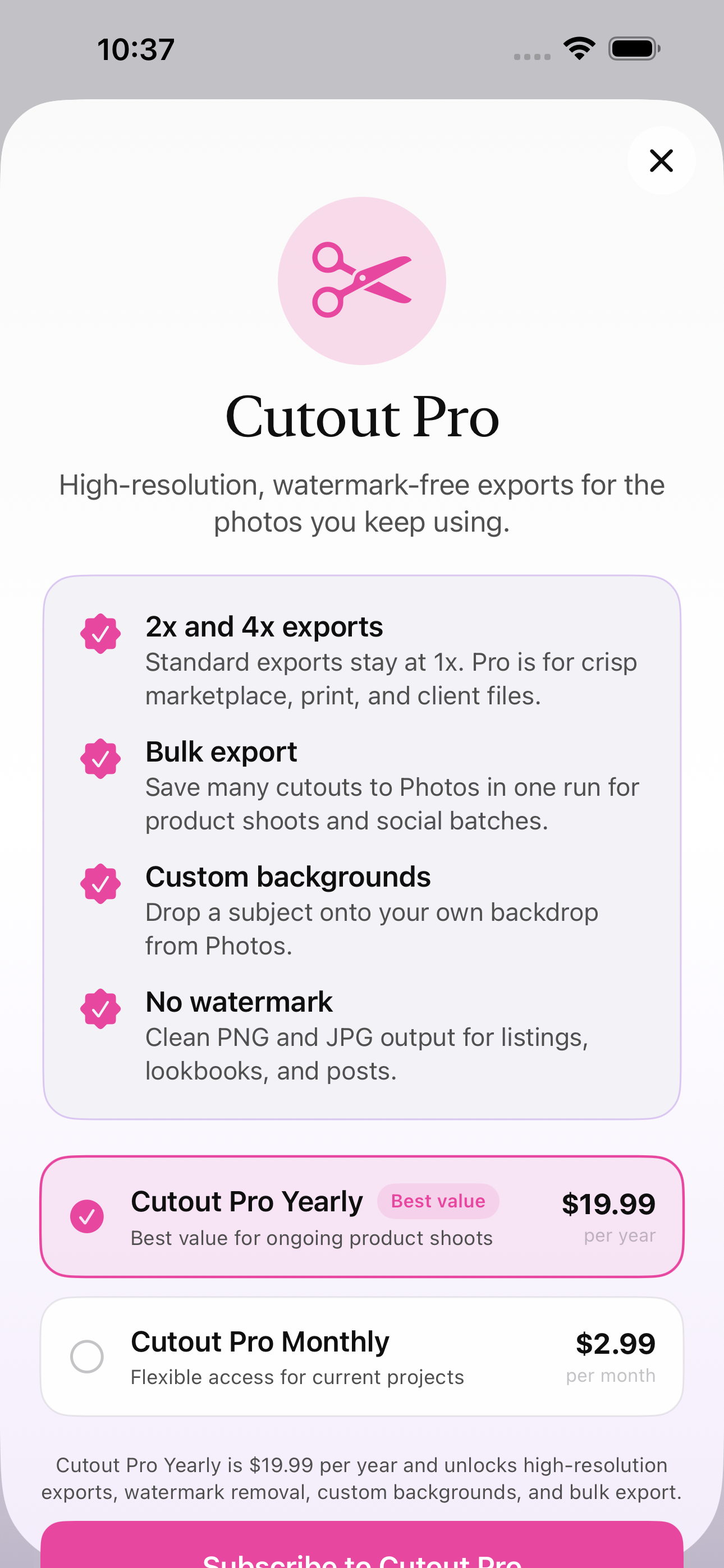 Cutout - Subject Cutout screenshot 5