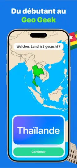 Capture d'écran de Quiz De Géographie: GeoGeek sur iPhone 4