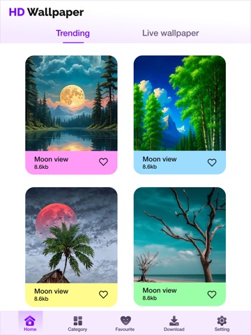 Live Wallpapers 4K & HD Themes iPad screenshot