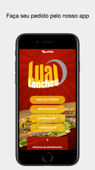 Lual Lanches app screenshot