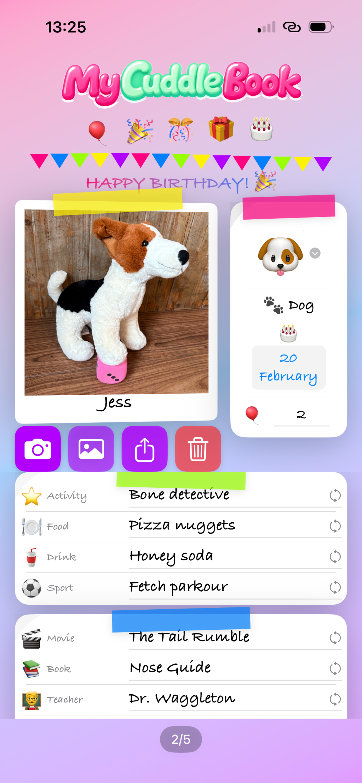 My Cuddle Book - for plushies screenshot 5