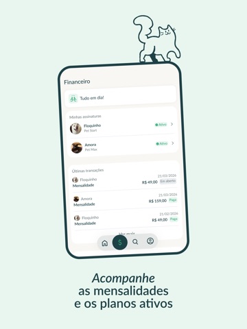 Dog Life: plano de saúde pet iPad screenshot