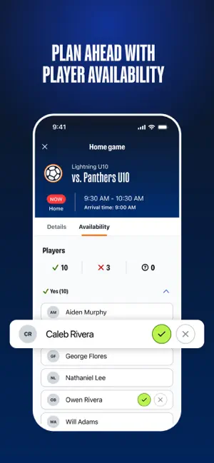 TeamSnap ONE iPhone screenshot 6