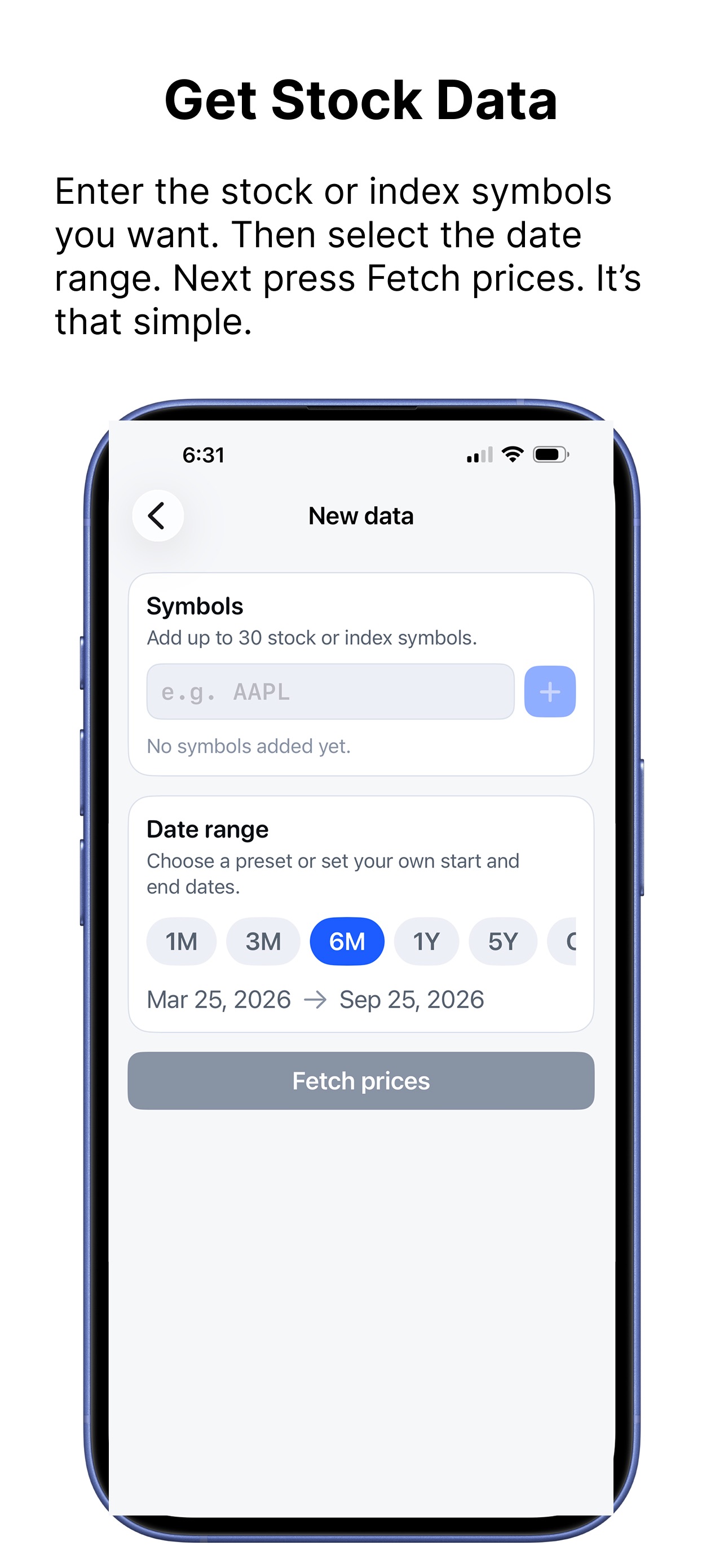 Screenshot 3 of Granular Stock Prediction