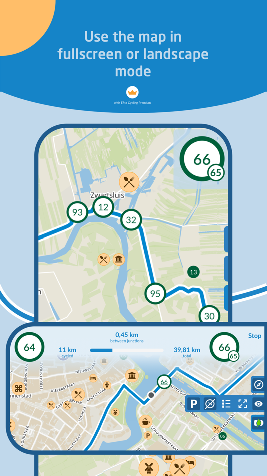#7. Efita cycling – route app (iOS) 由: Efita B.V.