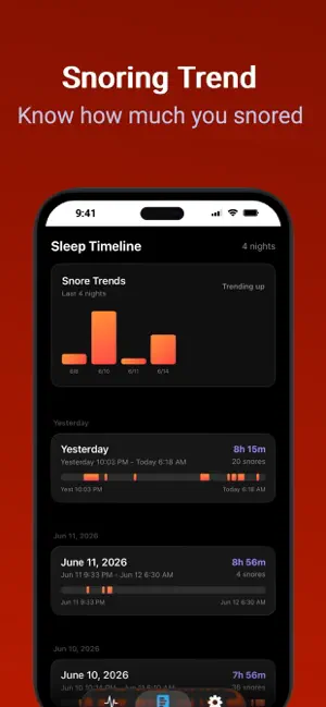 Snore Detector: Track & Nudge screenshot 3