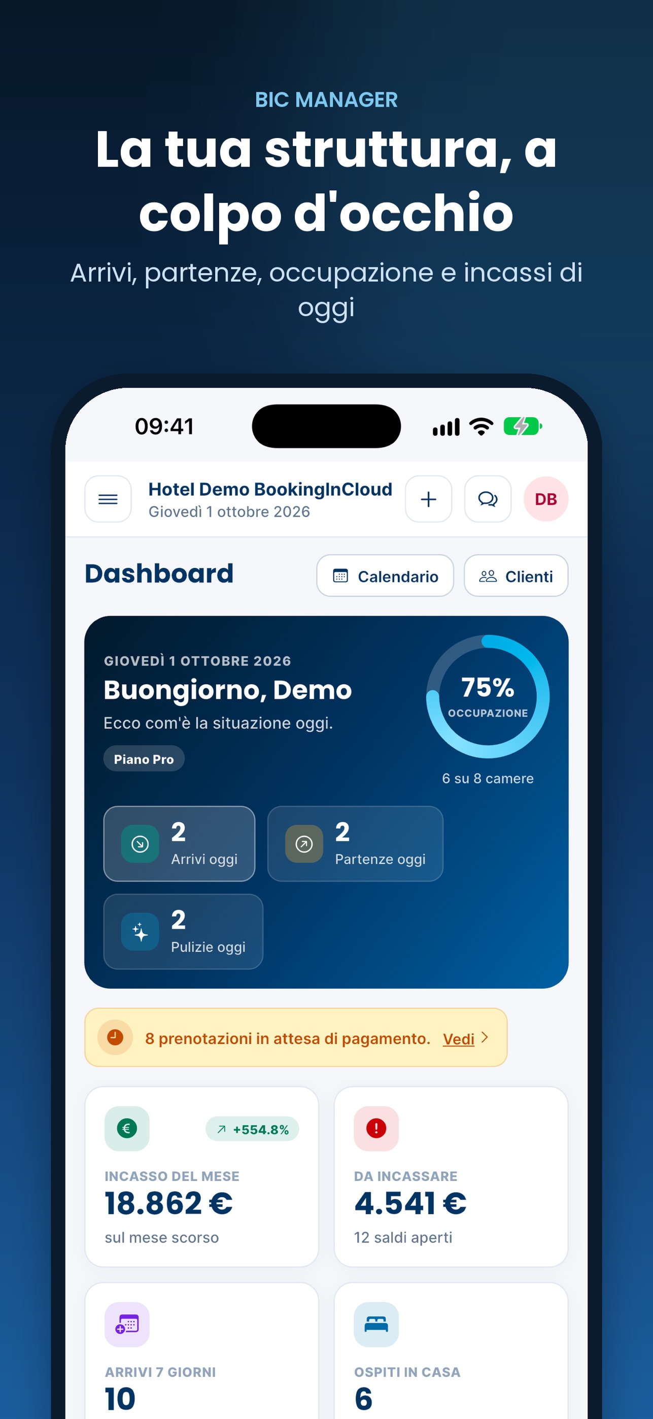 Screenshot 1 of BIC Manager - BookingInCloud