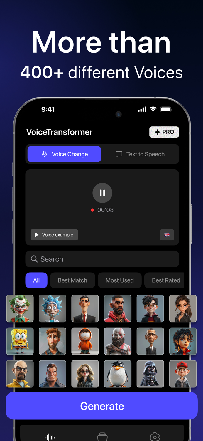 Voice Changer AI Modifier Pro
