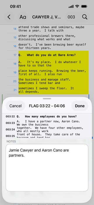TranscriptPad - Review Depos Screenshot 5 of 10