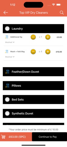 Top VIP Dry Cleaners screenshot