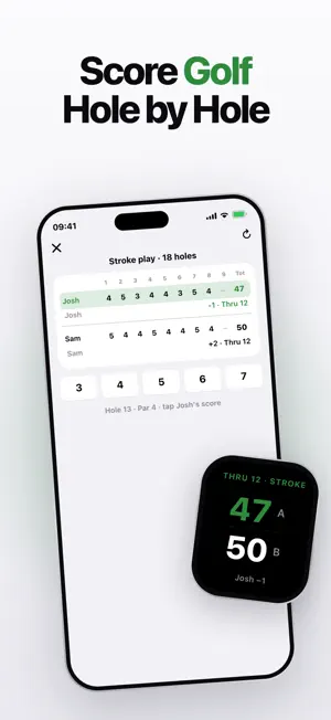 Golf Round Score Tracker screenshot 1