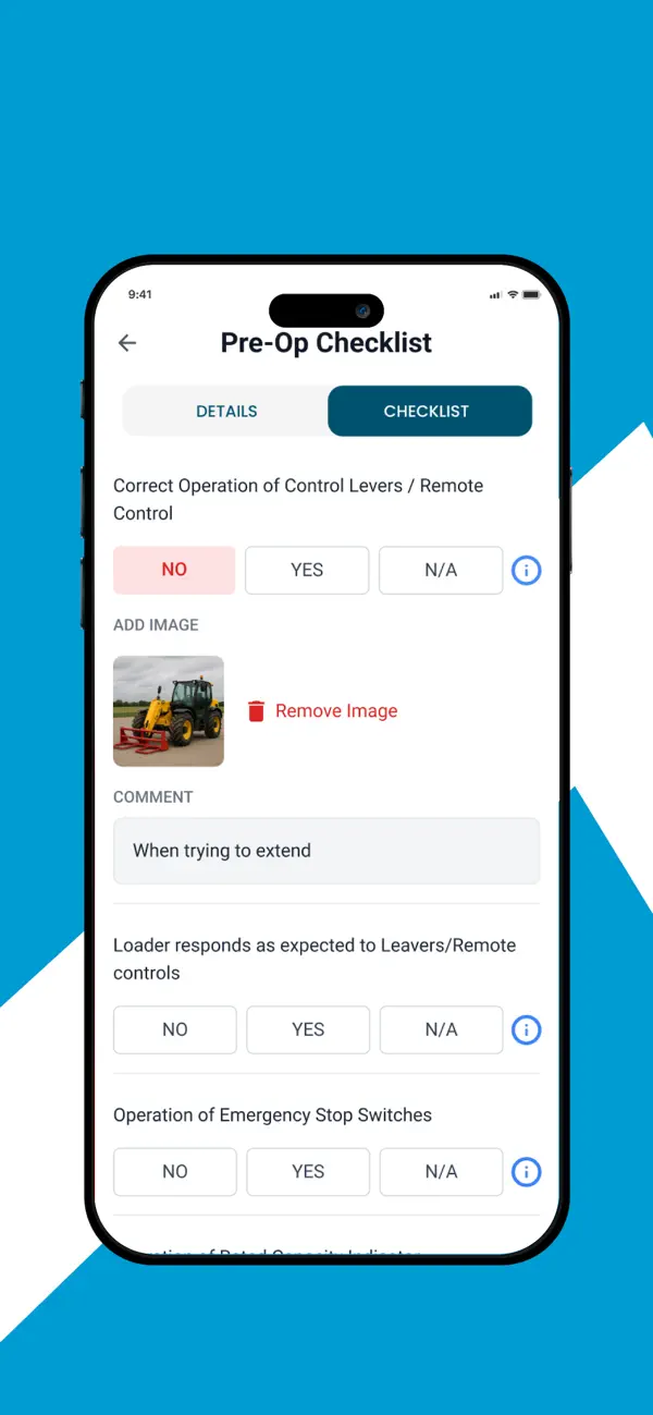 Screenshot #3 pour Operator Telescopic Safety App