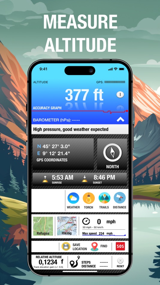 #1. Altimeter GPS & Barometer (iOS) 由: Andrea Terdich