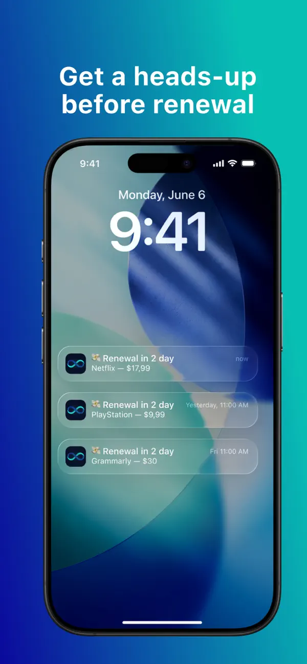 #3. Looply: Subscription Tracker (iOS) Von: Pavlo Shnurenko