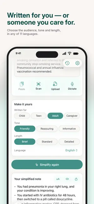 Patiently AI: Simplify Notes screenshot 3