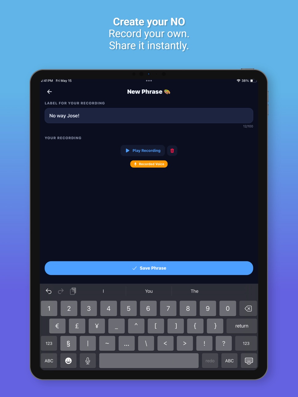 iPad screenshot